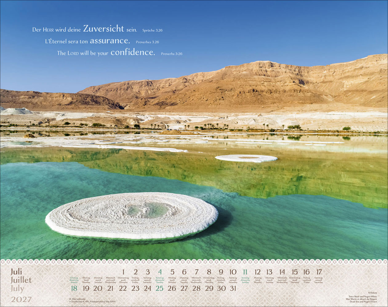 Israel Shalom 2027 - Wandkalender