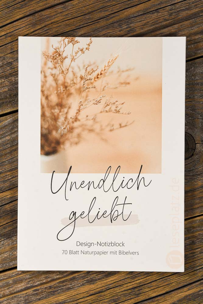 Notizblock "Unendlich geliebt" - groß Notizblock "Unendlich geliebt" - groß