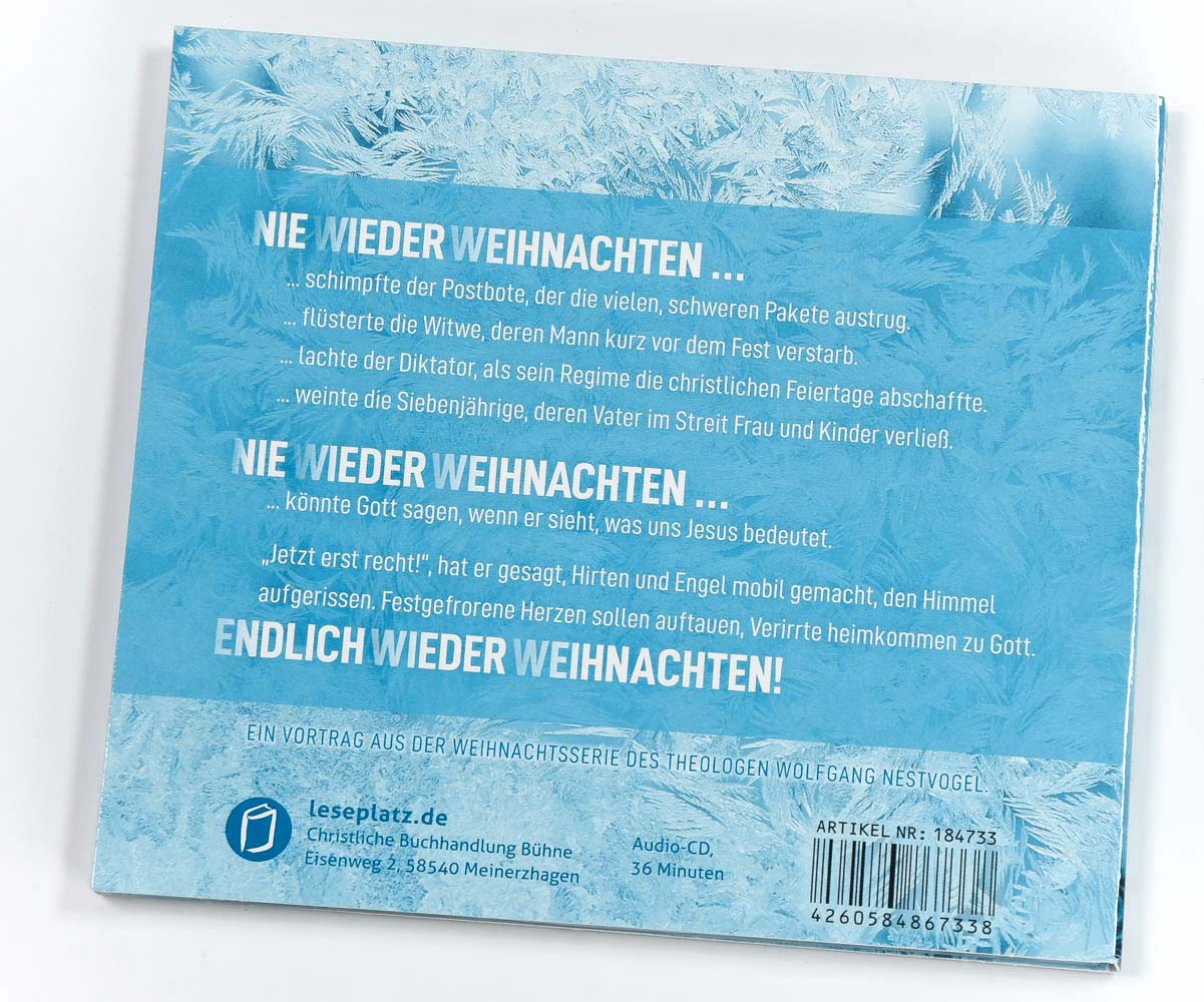 Nie wieder Weihnachten - CD