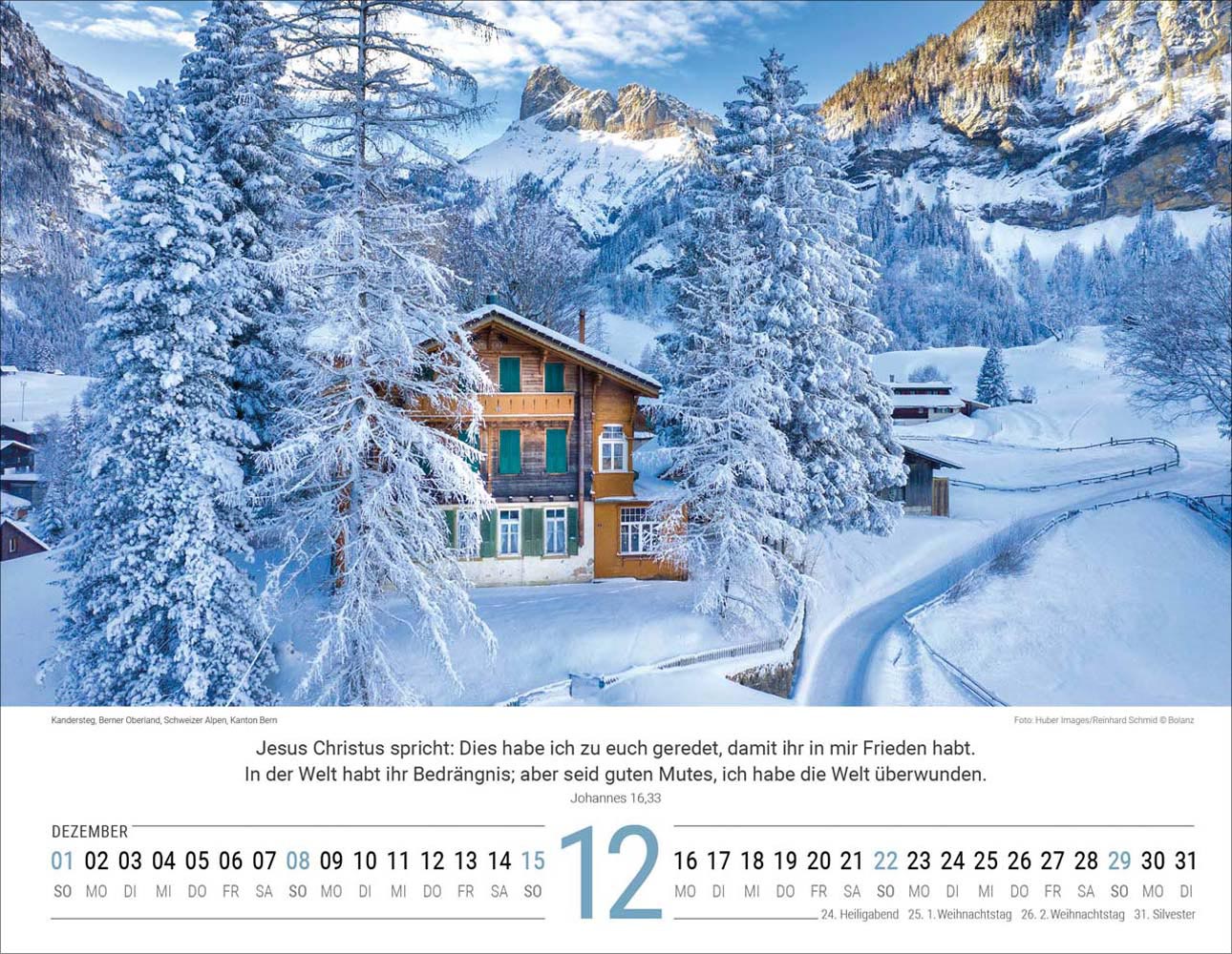 Schweizer Bildkalender 2024 Schweizer Bildkalender 2024