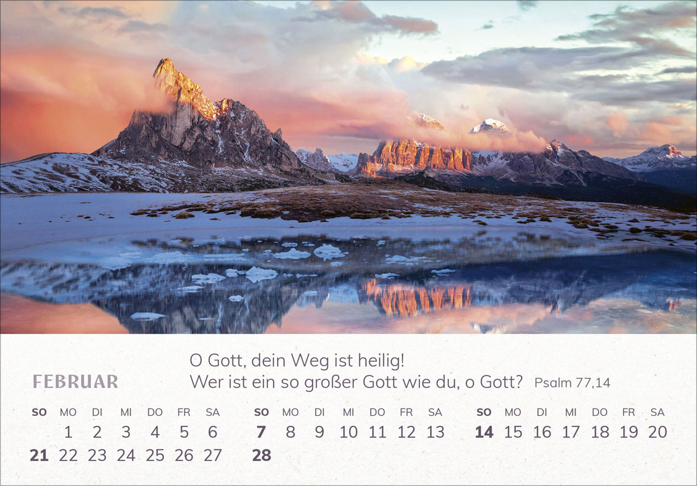Mini Panorama Kalender 2027