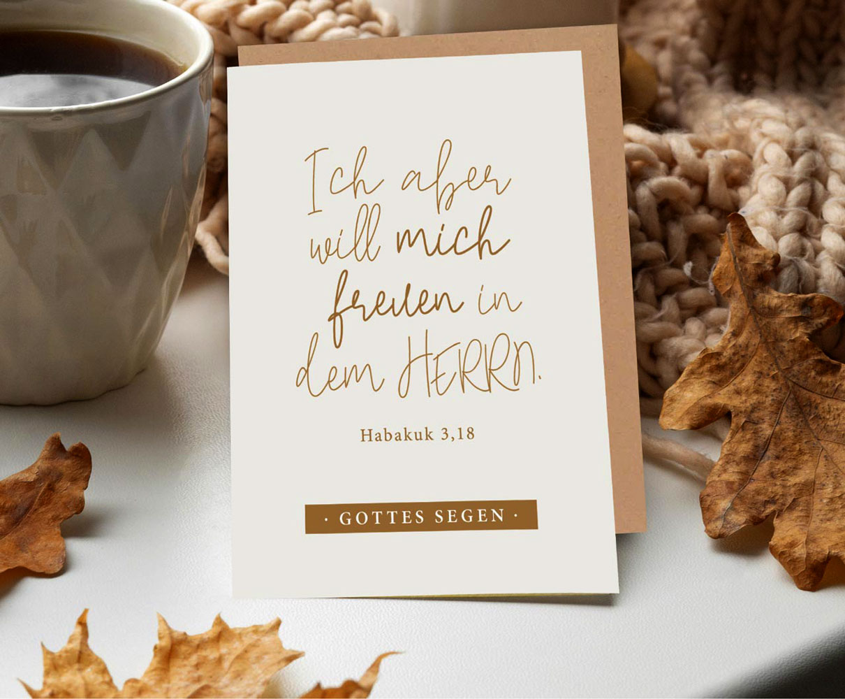 Faltkarte Gottes Segen