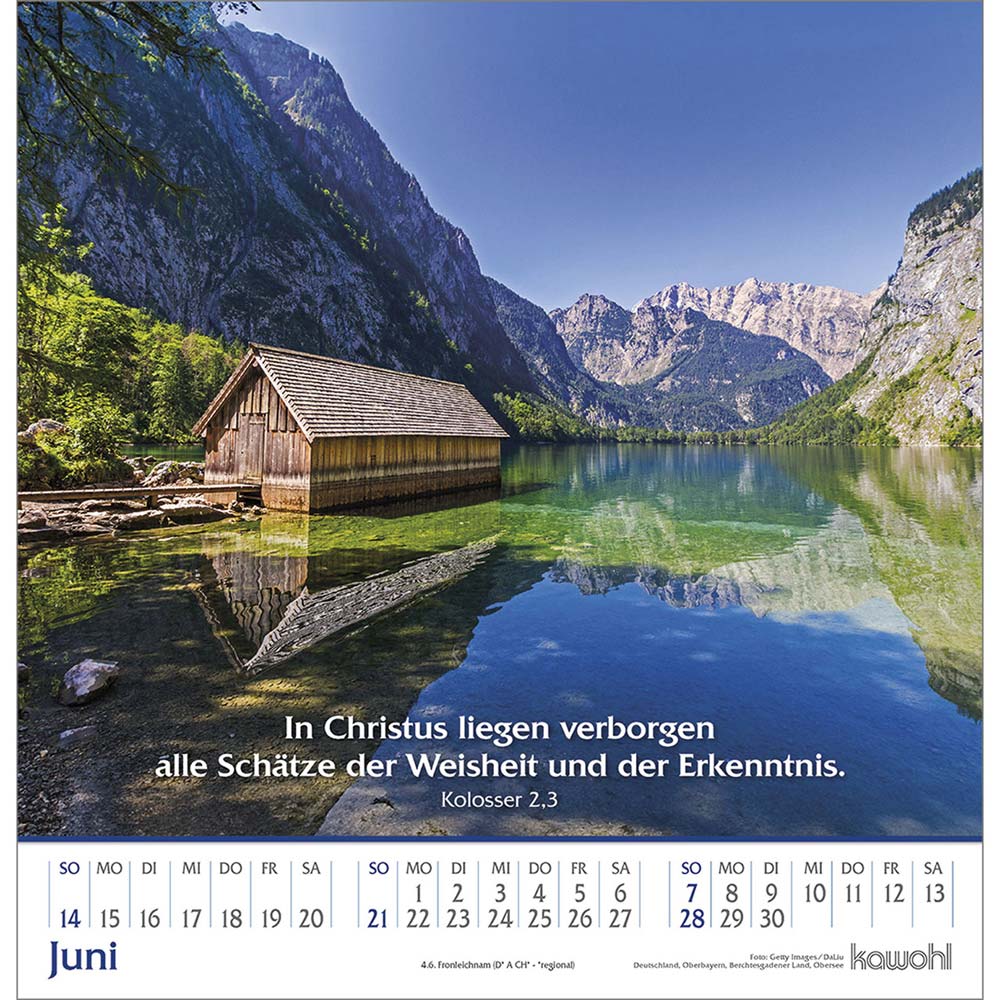 Glanz der Berge 2026 - Wandkalender