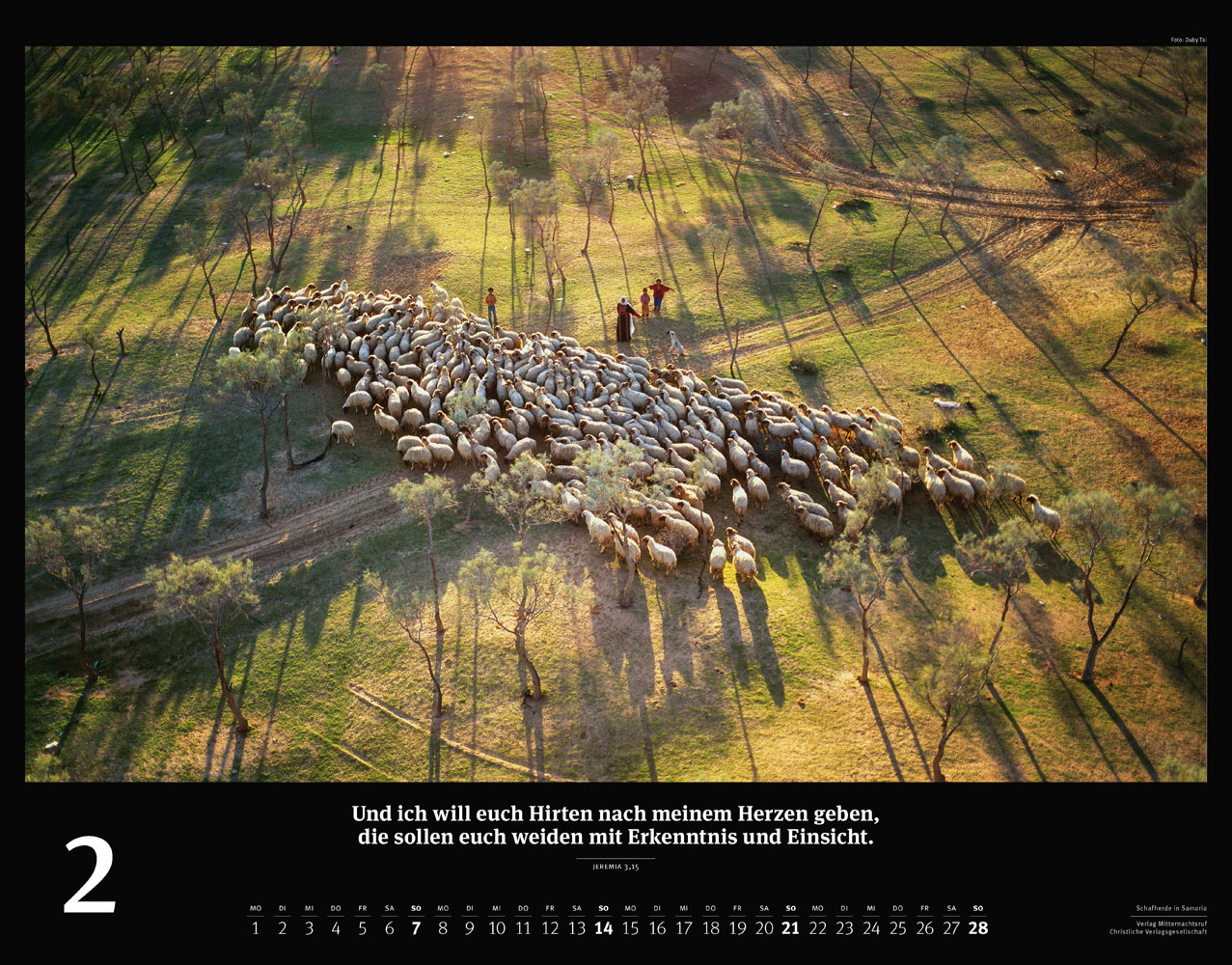 Israel 2027 - Wandkalender (Schwarz)