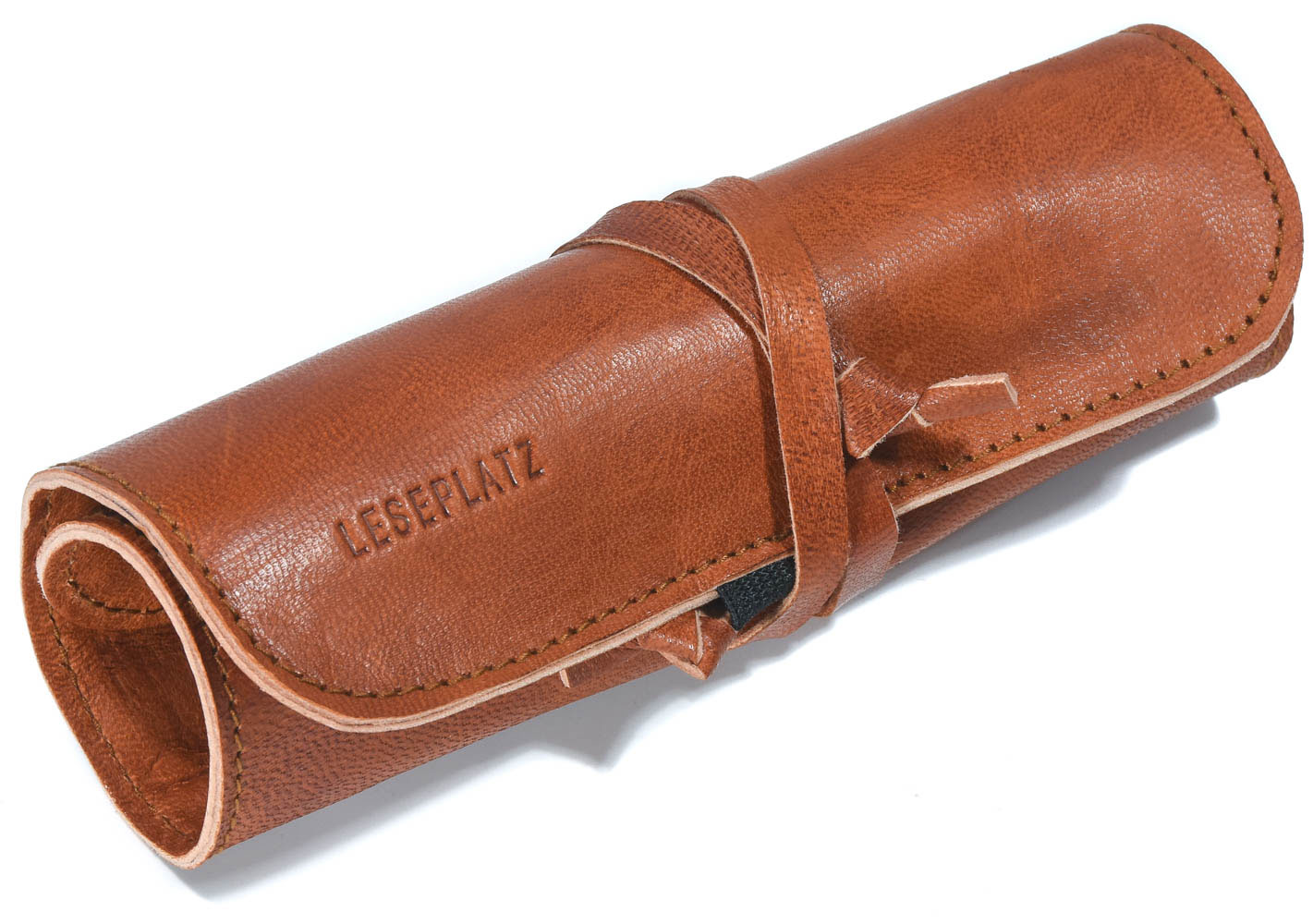 Leder-Stifte-Etui "Agadir" hellbraun