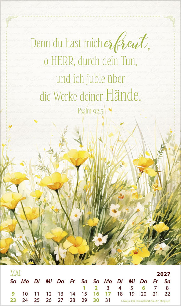 Die Kraft der Worte 2027 - Posterkalender