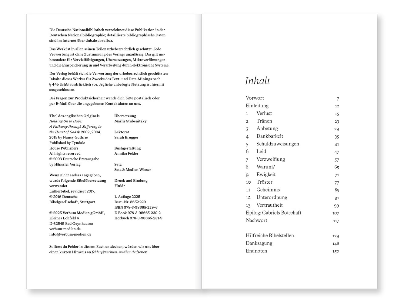 Hoffnung im Leid