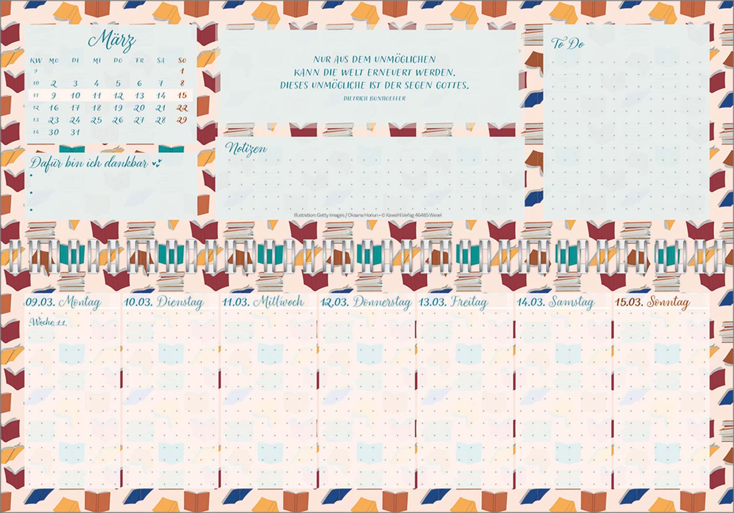 Meine fröhlich-bunte Segenswoche 2026 - Wochen-Tischkalender Meine fröhlich-bunte Segenswoche 2026 - Wochen-Tischkalender