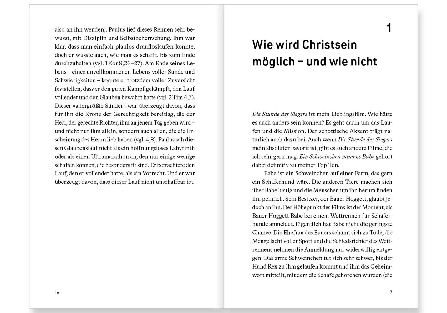 Christsein schafft eh keiner