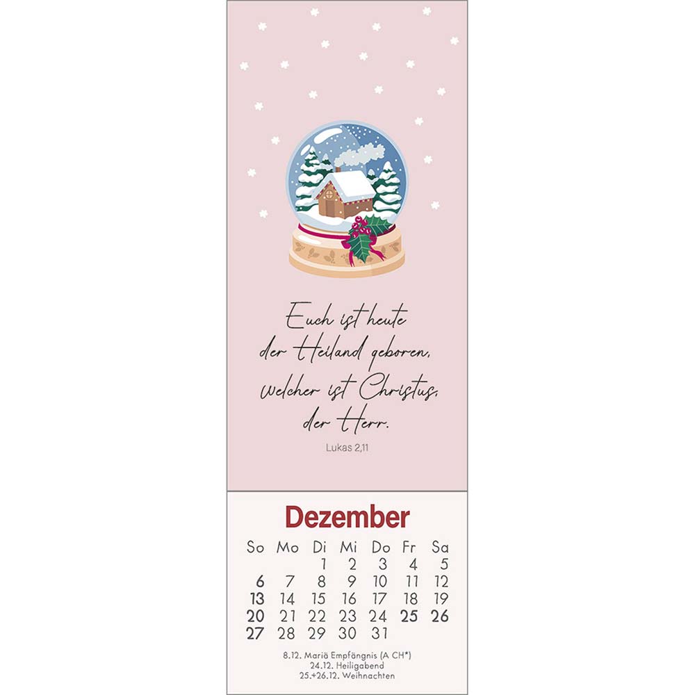 Mein wundervoller Lesezeichenkalender 2026