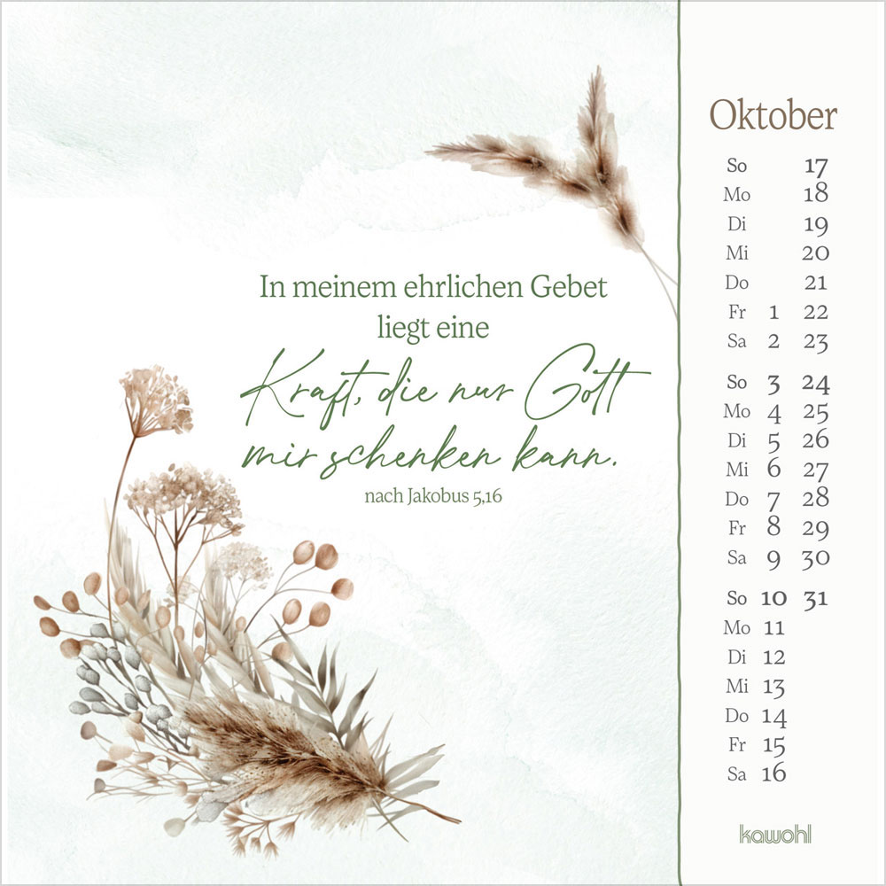 Vor dich bring ich, was mich bewegt 2027 - Postkartenkalender