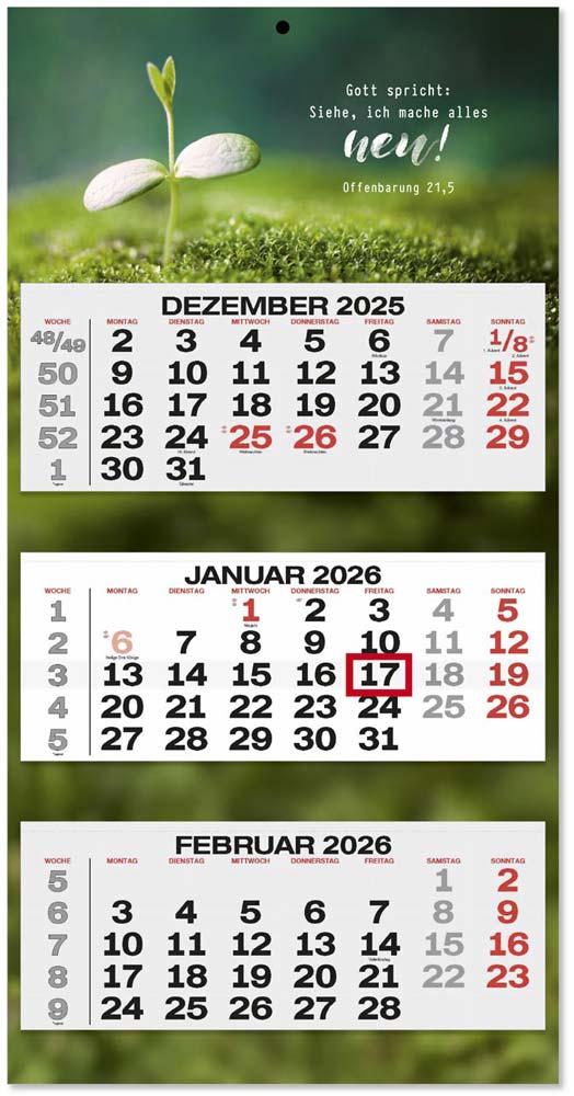 3-Monatsplaner Jahreslosung 2026