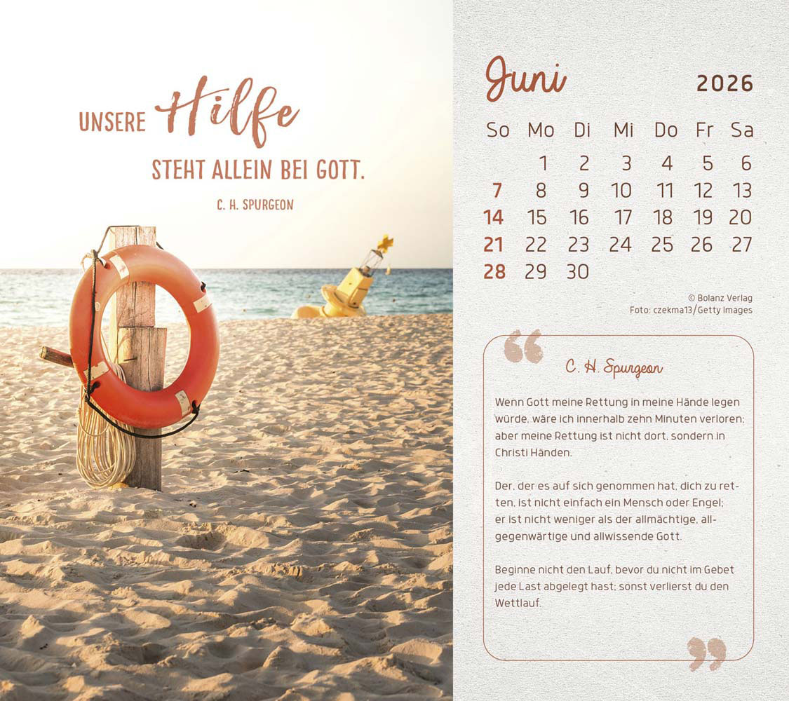 Mit Seiner Kraft 2026 - Postkartenkalender