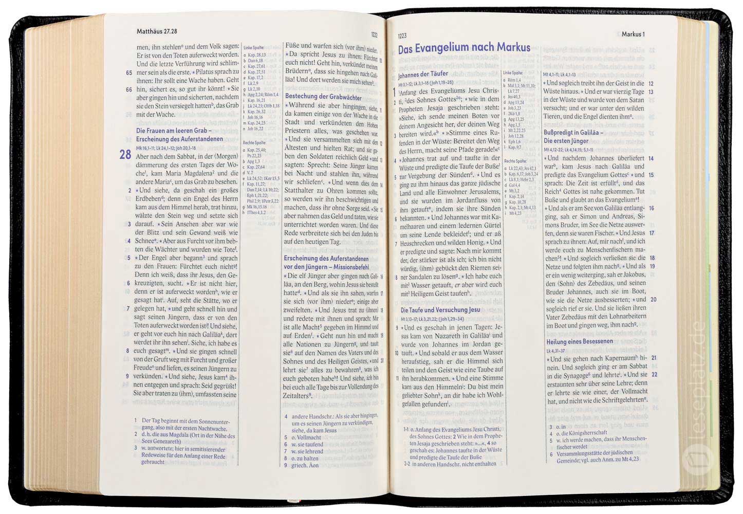 Elberfelder Bibel 2006 Standardausgabe - Leder schwarz mit Goldschnitt