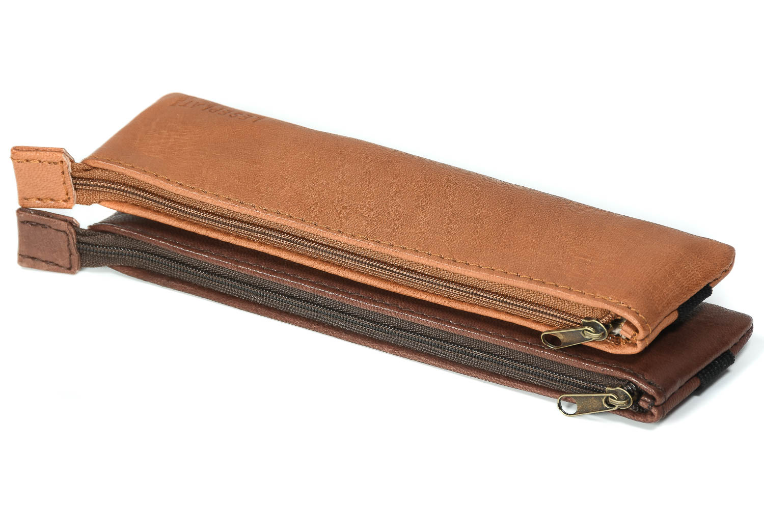 Leder-Stifte-Mäppchen "Agadir" hellbraun Leder-Stifte-Mäppchen "Agadir" hellbraun