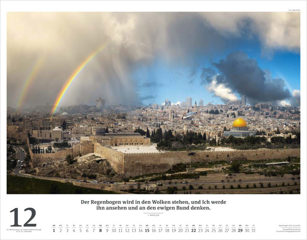 Israel 2024 - Wandkalender (Weiss) Israel 2024 - Wandkalender (Weiss)