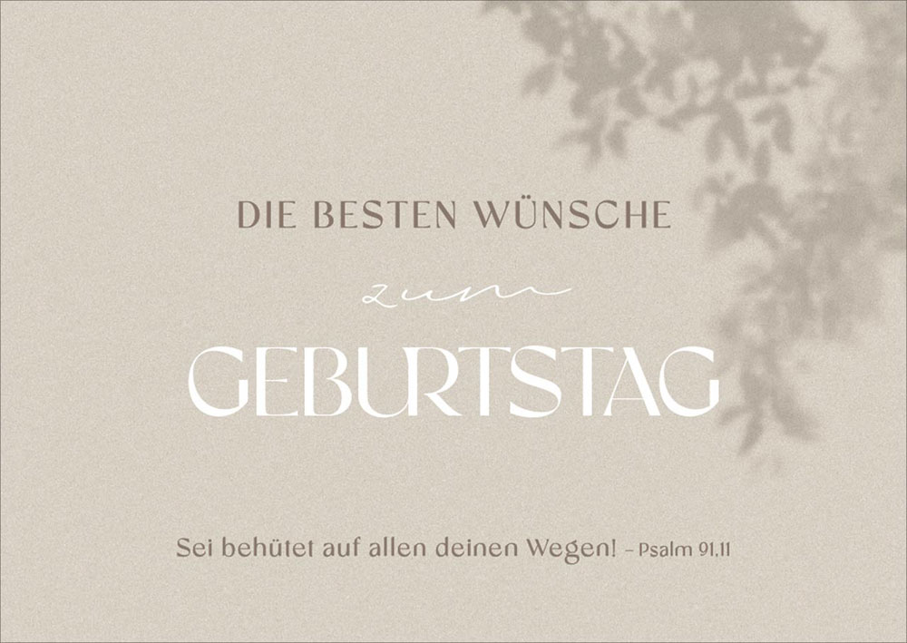 Postkarte "Zum Geburtstag"