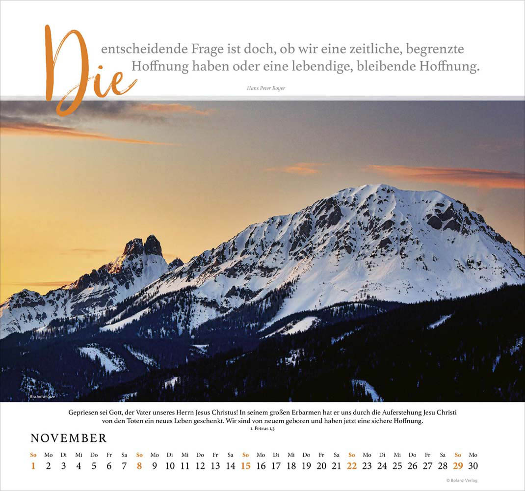 Fels meiner Stärke 2026 - Wandkalender Fels meiner Stärke 2026 - Wandkalender