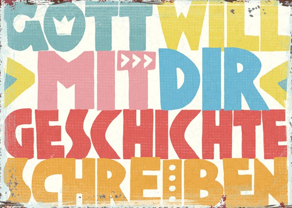 15-1259 Postkarte "Geschichte schreiben"