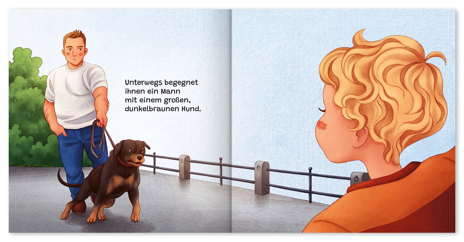Leo auf dem Spielplatz