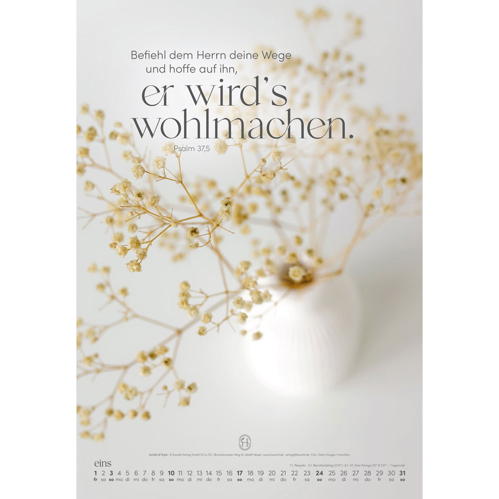 Sein Wort.  Dein Weg.  2027 - Wandkalender