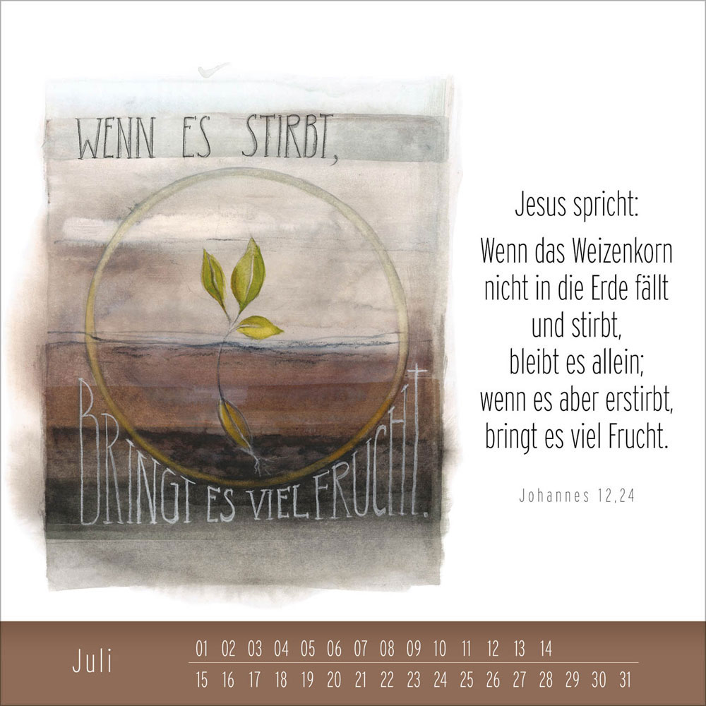 Hoffnung und Leben - immerwährender Tischkalender
