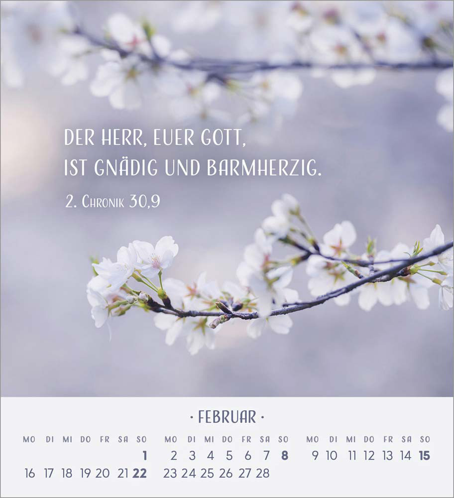 Zarte Blumengrüße 2026 - Tischkalender