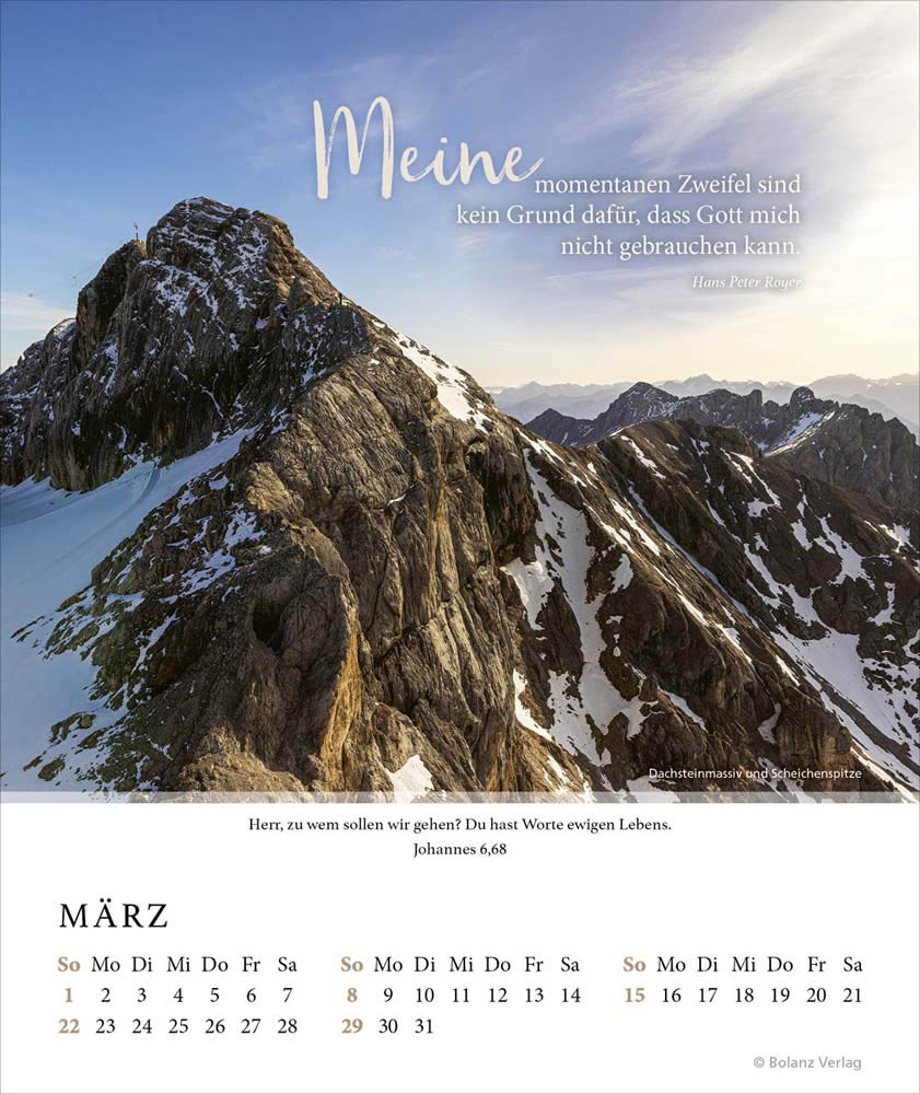 Fels meiner Stärke 2026 - Tischkalender Fels meiner Stärke 2026 - Tischkalender