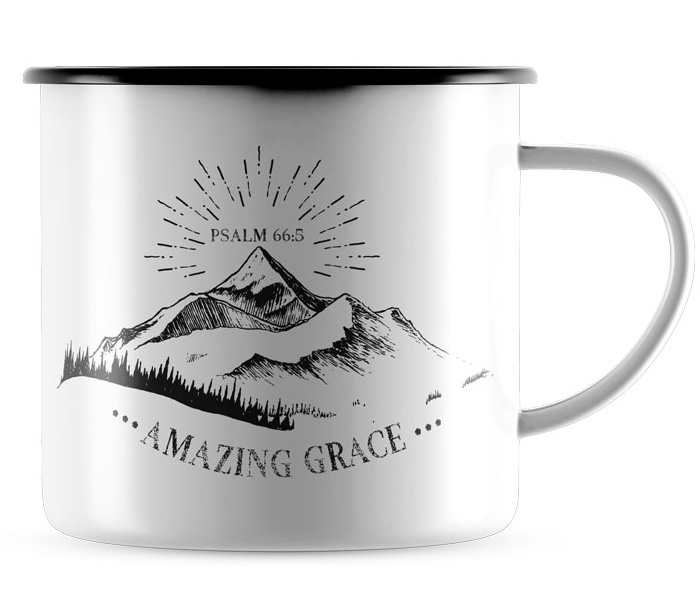 Emaille-Becher "Amazing Grace"
