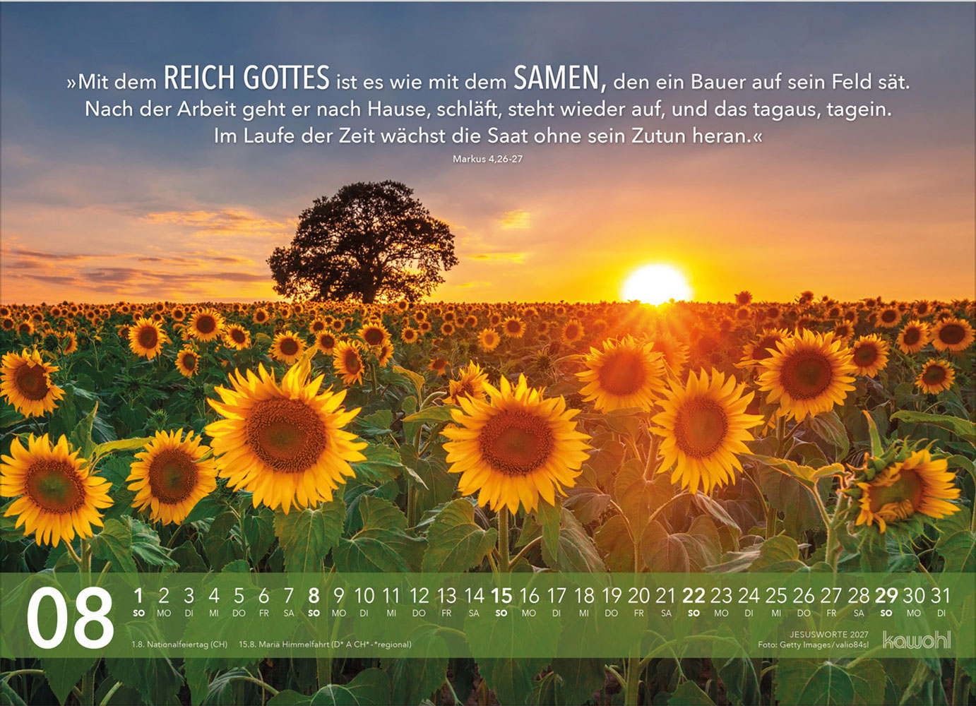 Jesus Worte 2027 - Wandkalender
