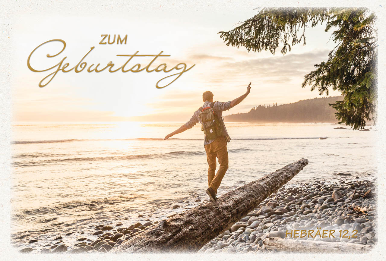 Postkarte "Zum Geburtstag"
