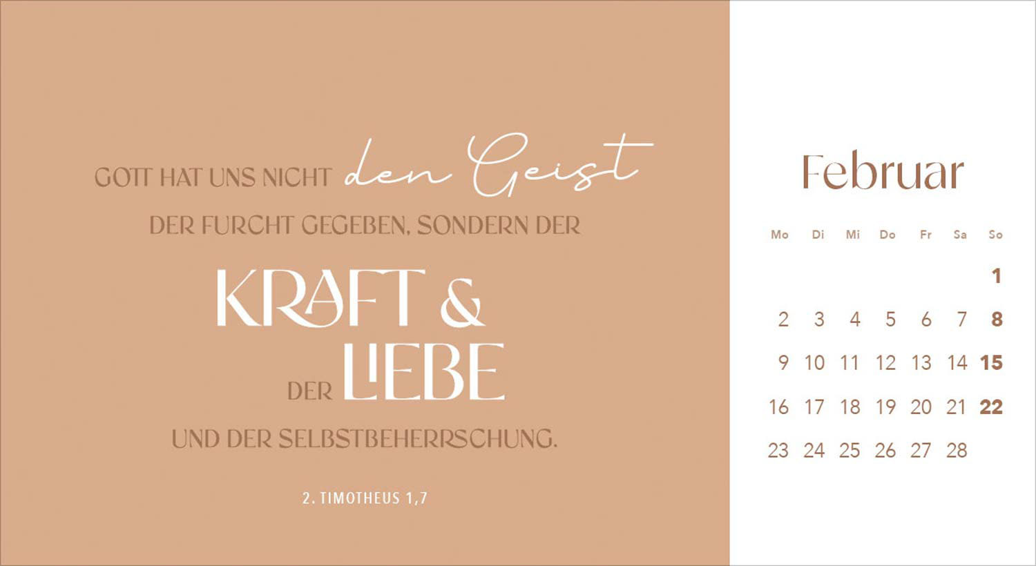 Leben in seiner Gegenwart 2026 - Postkartenkalender