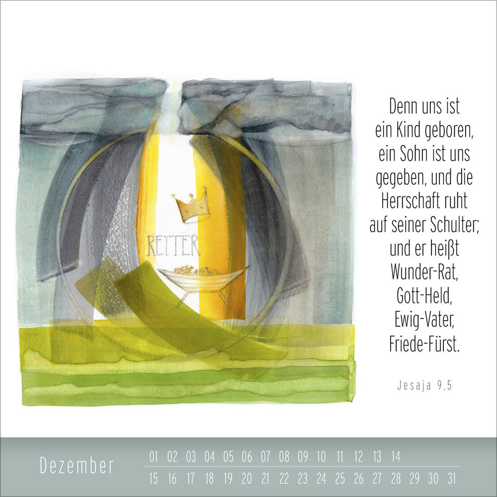 Hoffnung und Leben - immerwährender Tischkalender