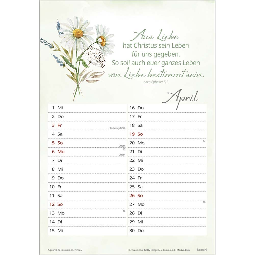 Wohlfühlen in deiner Nähe 2026 - Wandkalender