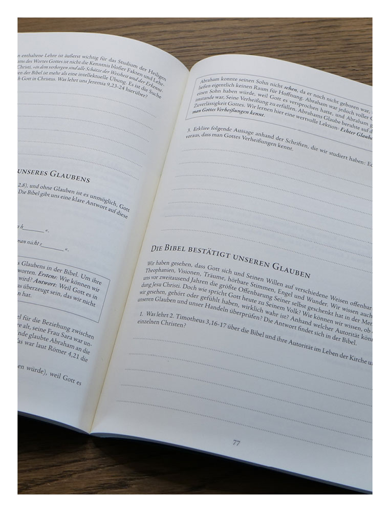 Studiere die Heilige Schrift
