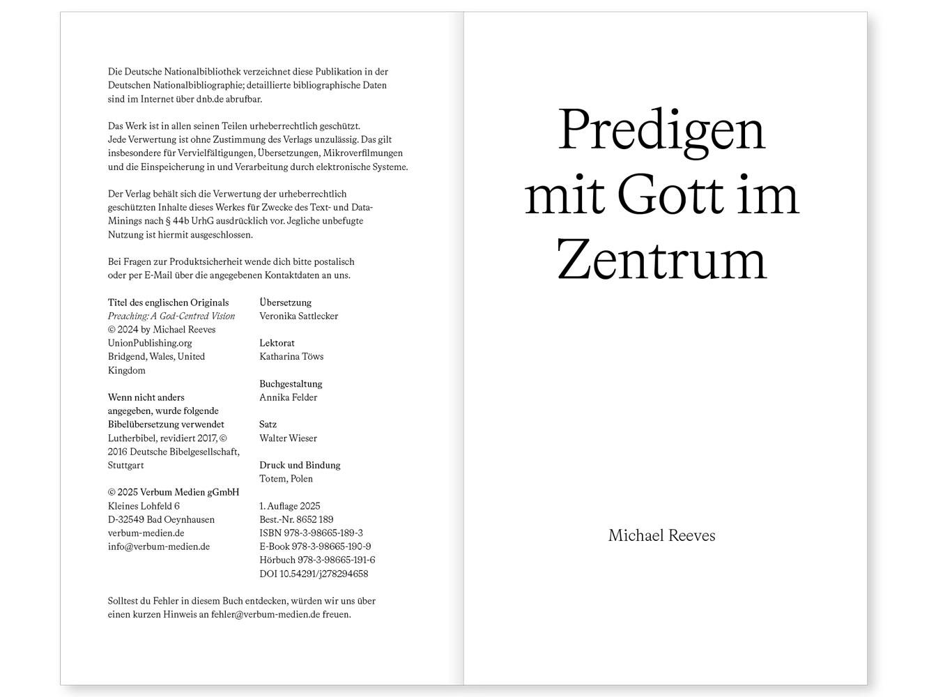 Predigen mit Gott im Zentrum