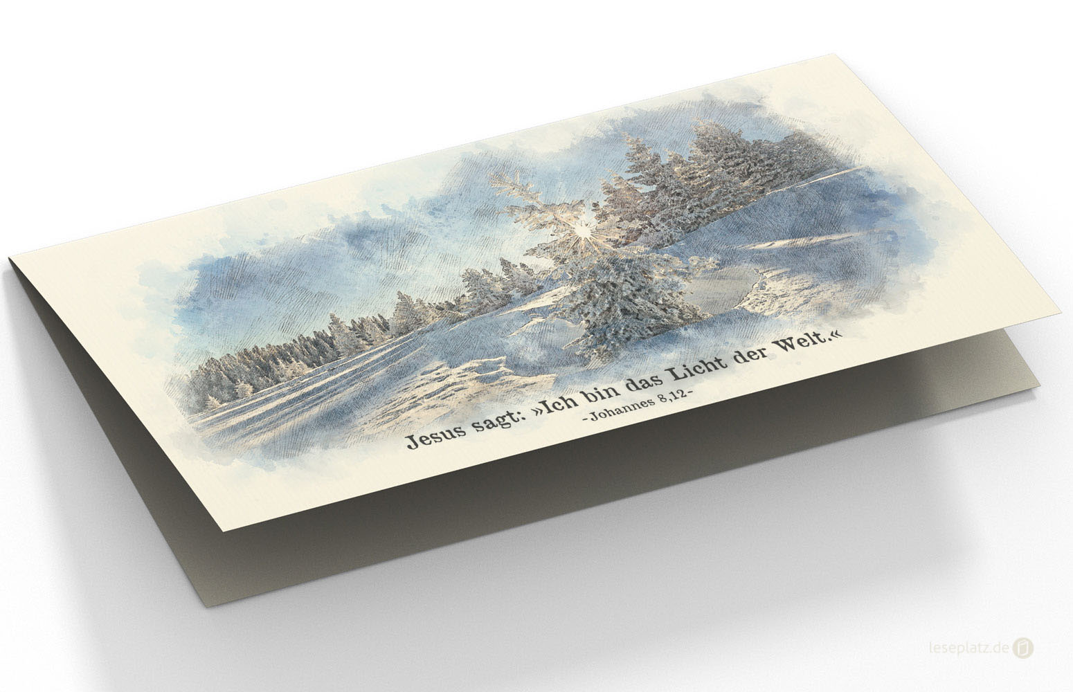 Faltkarte Art 01 "Schneelandschaft"