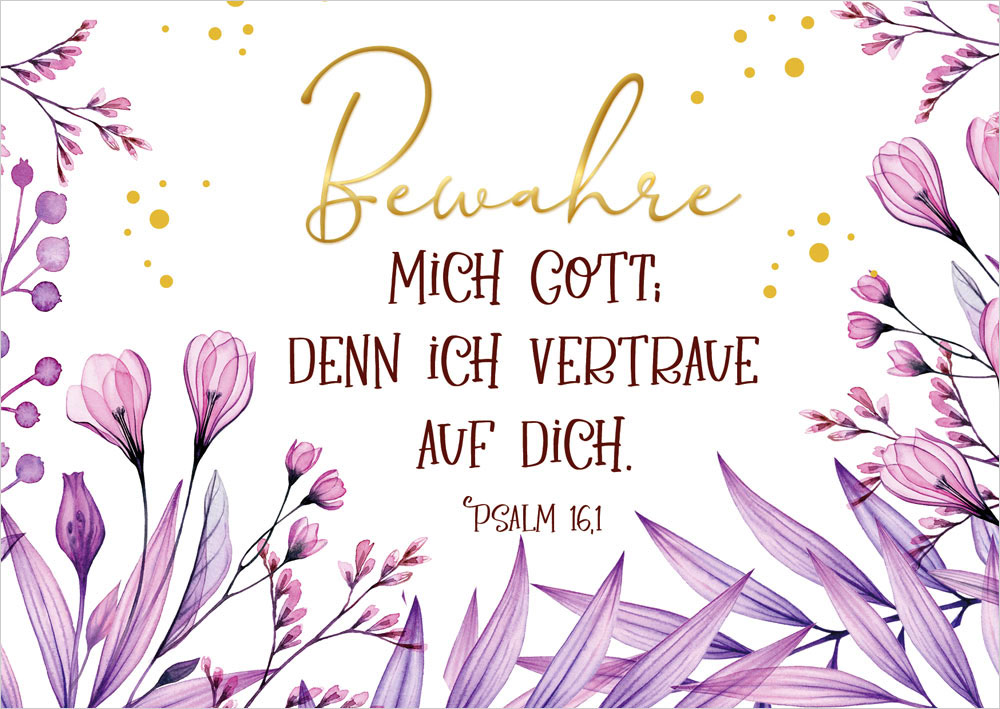 179731988 Postkarte "Bewahre mich"