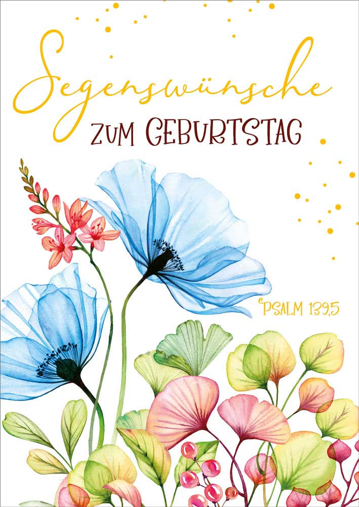 Postkarte "Psalm 139,5 / Segenswünsche"