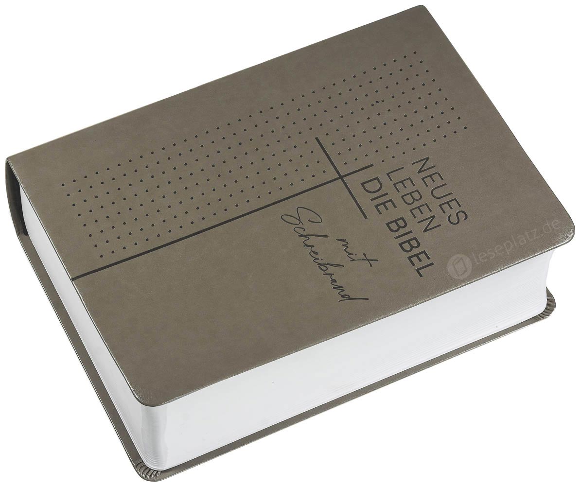 Neues Leben. Die Bibel - Schreibrandausgabe "Kunstleder grau"