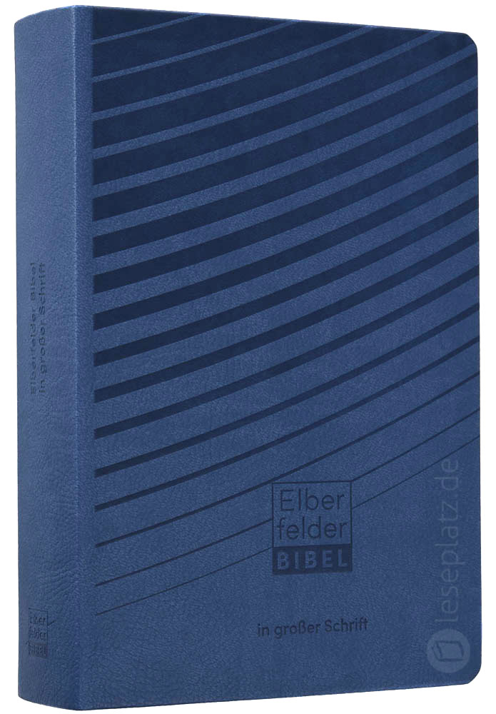 Elberfelder Bibel 2006 in großer Schrift - Kunstleder blau