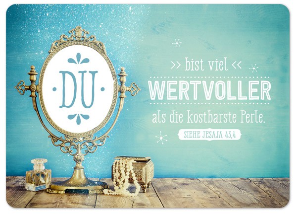 15-7102 Postkarte "Die kostbarste Perle"