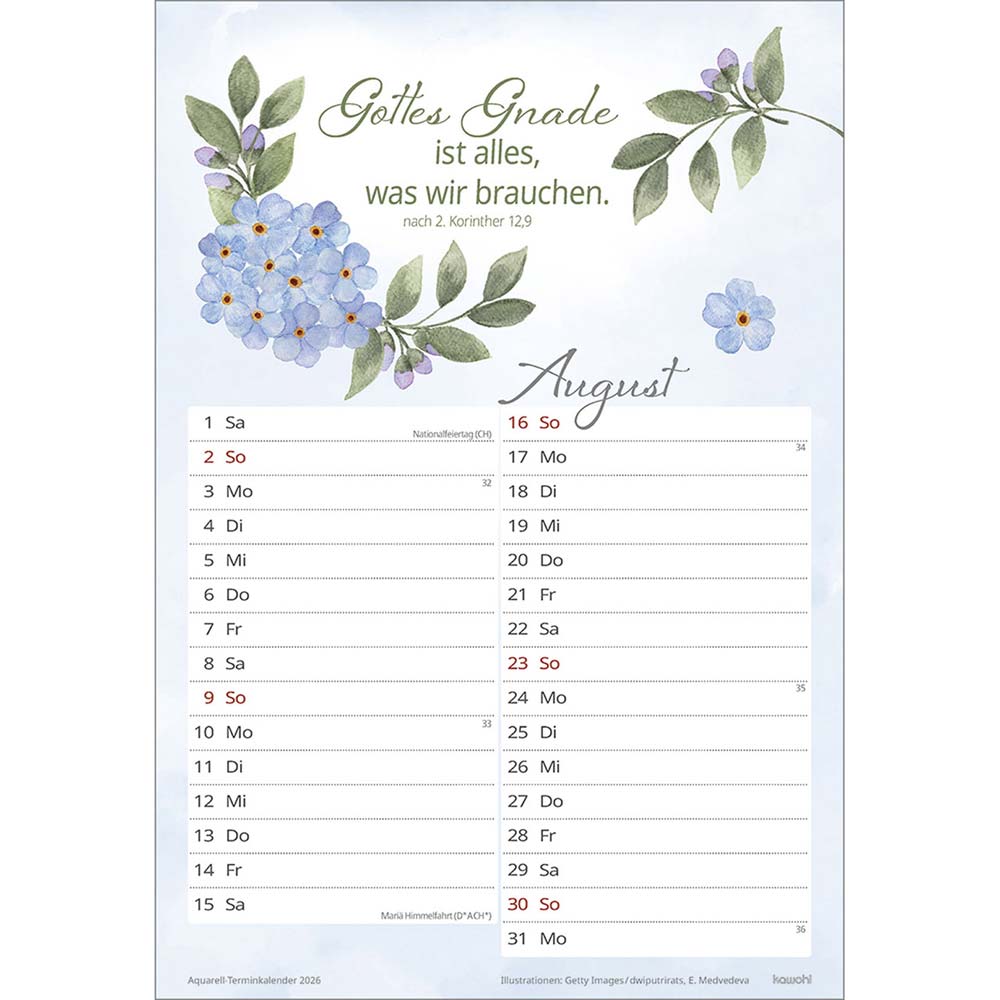 Wohlfühlen in deiner Nähe 2026 - Wandkalender