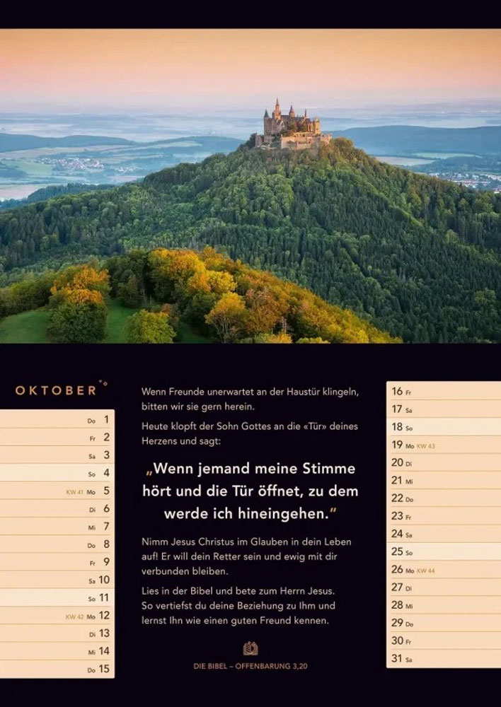 Licht zum Leben 2026 - Monatskalender