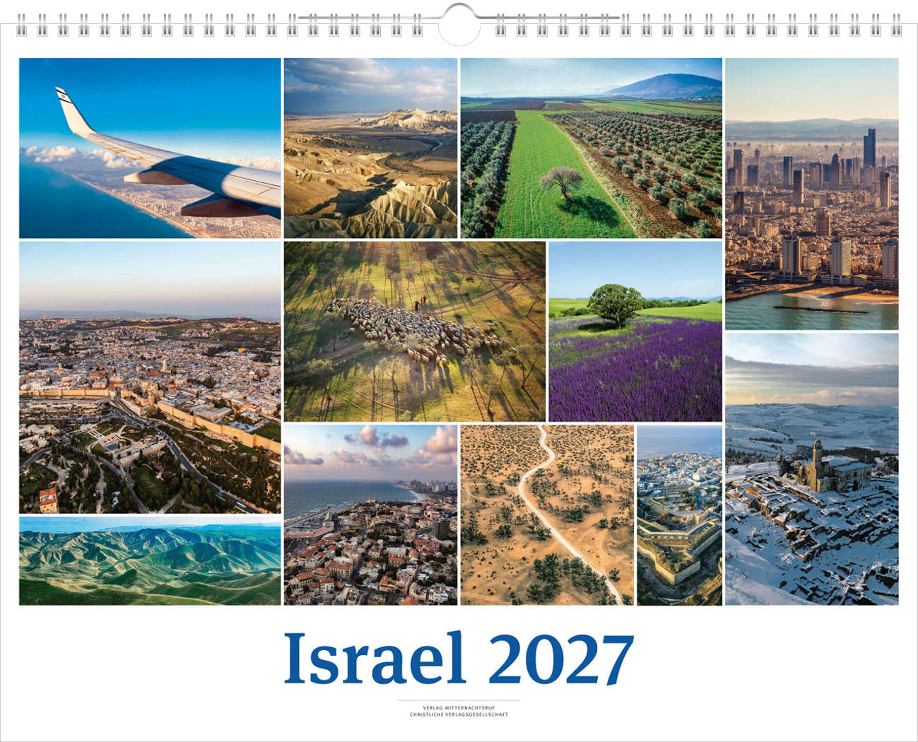 Israel 2027 - Wandkalender (Weiß)