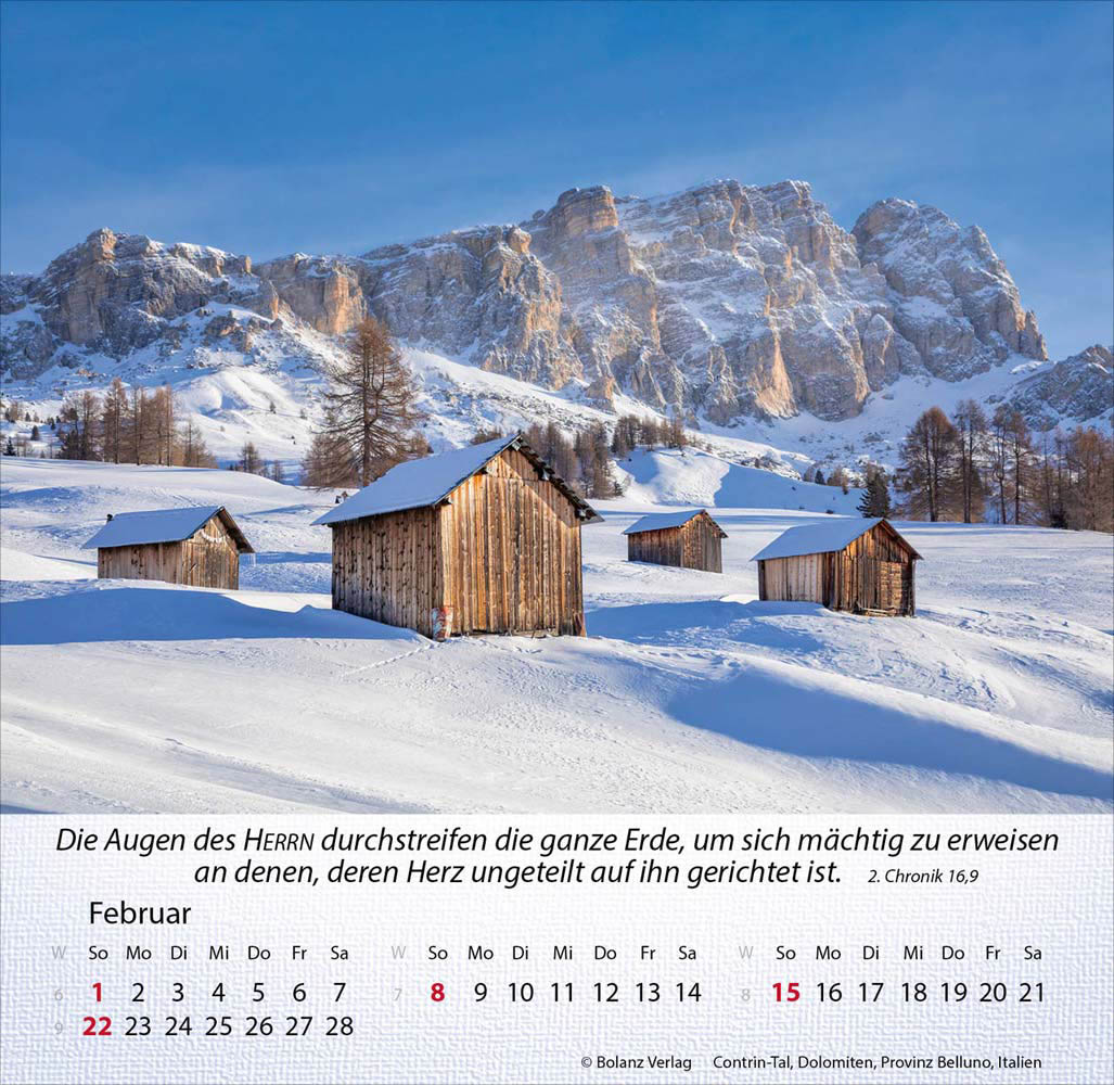 Berge 2026 - Tischkalender Berge 2026 - Tischkalender
