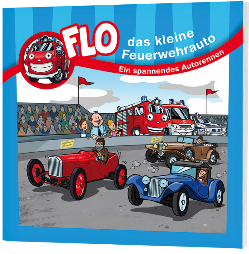 Flo, das kleine Feuerwehrauto - Mini-Buch "Ein spannendes Autorennen"
