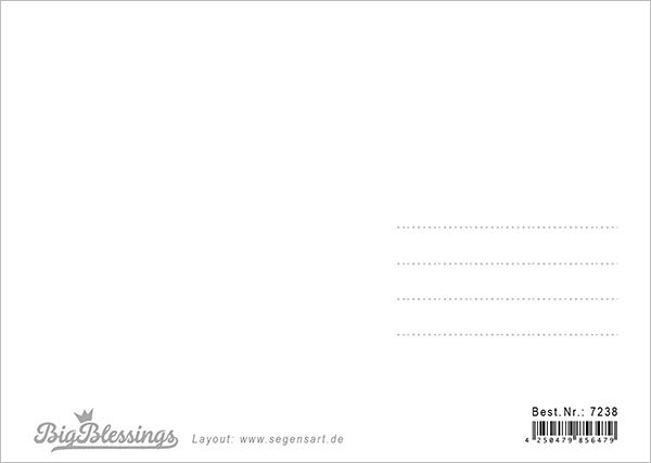 Postkarte - Big Blessing "Jesus lebt (Kreuz)"