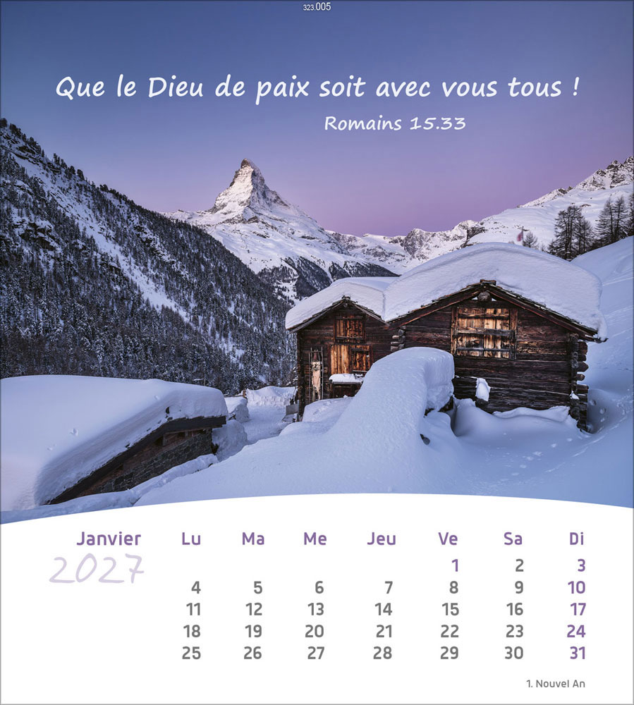 Leben für Dich 2027 - Verteilkalender (Französisch)