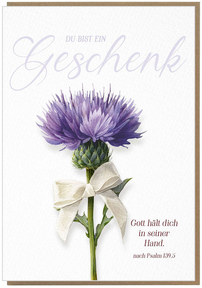 Faltkarte "Du bist ein Geschenk"
